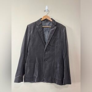 Dolce & Gabbana Men’s Two Button Velour Blazer Sports Coat